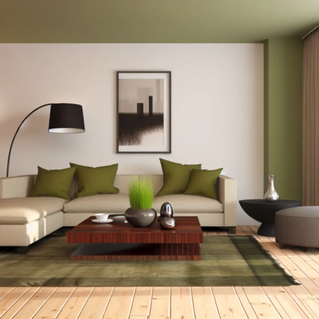 Kortárs nappali inspiráció: designer kanapé, dohányzóasztal és hangulatvilágítás