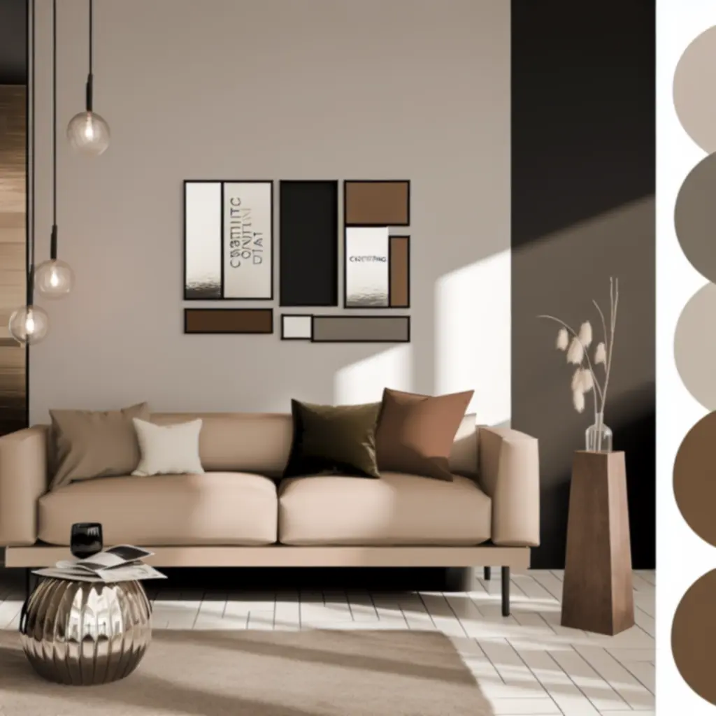 Modern nappali inspiráció Formioraa bútorokkal, meleg tónusokkal